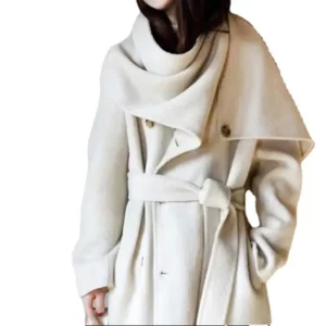 Manteau Camel Ceinturé Femme – Élégance Architecturale & Chaleur Intemporell