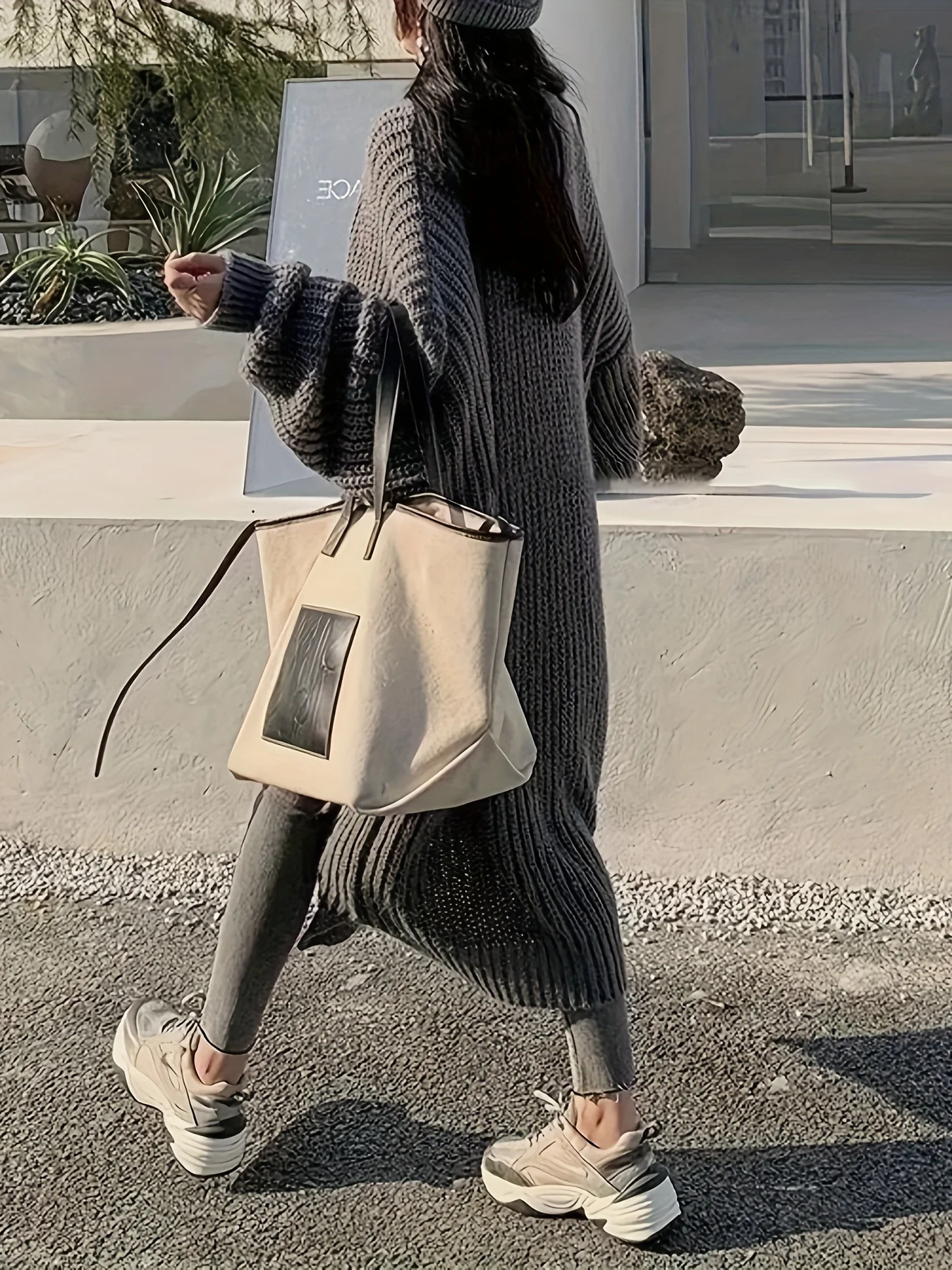 Cardigan long côtelé – Image 2