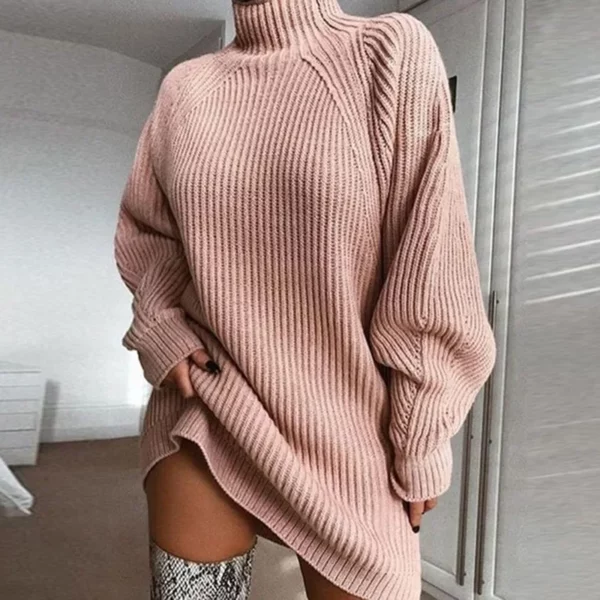 Robe Pull Femme Col Roulé – Image 7