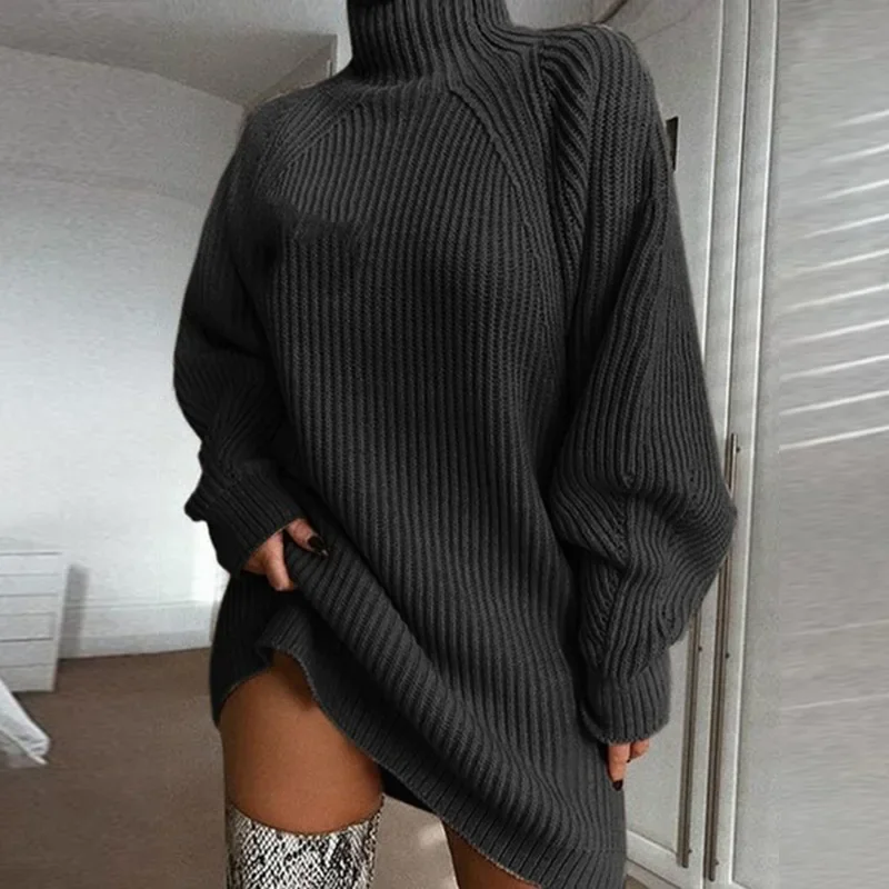 Robe Pull Femme Col Roulé – Image 5