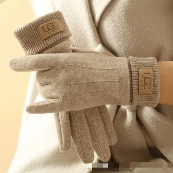 Gants d’hiver beige
