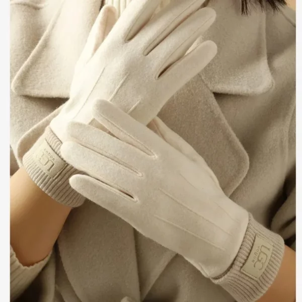 Gants d’hiver beige – Image 3