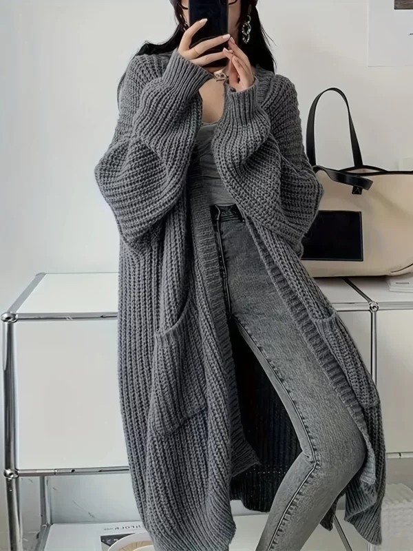 Cardigan long côtelé – Image 5