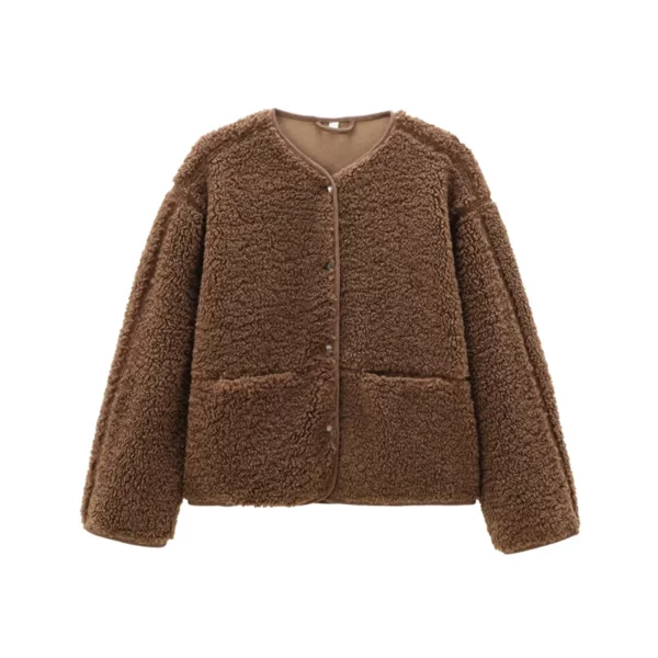 Veste Oversize Blanche Femme – Douceur Structurée & Élégance Minimaliste – Image 8